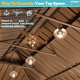 thumbnail image 5 of EROMMY 12'x18' Hardtop Gazebo with Galvanized Steel Double Roof & Aluminum Frame, Outdoor Gazebo with Premium Curtains and Nettings, 5 of 8