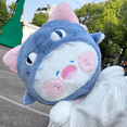 thumbnail image 3 of Shark Cat Plush Toy Stuffed Animal Doll, 13.78'' Portable Cat Plushies with Shark Hat for Adults Christmas Birthday Gifts, 3 of 7