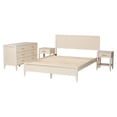 thumbnail image 3 of Baxton Studio Primrose Mid-Century Bedroom Set, Queen, Ivory, 3 of 13
