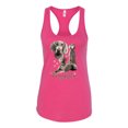thumbnail image 2 of Wild Bobby, If It's Not a Weimaraner It's Just a Dog Gift | Womens Dog Lover Jersey Racerback Tank Top, Raspberry, Small, 2 of 3