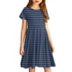 thumbnail image 2 of Girls' Summer Dress Kids 2025 Short Sleeve Striped Casual Dress Soft Perfect for Summer ,Sie:90, 2 of 5