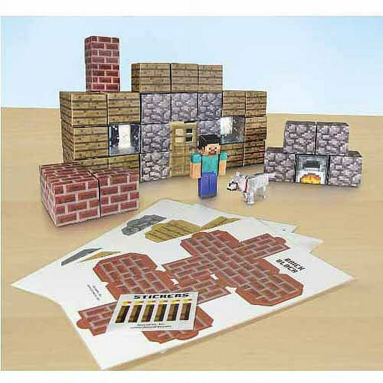 Minecraft Paper Craft - Overworld Shelter Pack – Partytoyz Inc