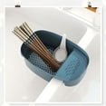thumbnail image 5 of Cesta de chef con filtrado colgante multifuncional, filtro para fregadero de cocina, botes de basura para fregadero, soporte de esponja antideslizante para verduras, escurridor, cepillo de jabón (azul, juego de 2) Sincero Electrónica, 5 of 5