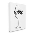 thumbnail image 4 of Stupell Industries Minimal Wine Glass Food & Beverage Painting Gallery Wrapped Canvas Art Print Wall Art, 16 x 20, 4 of 8