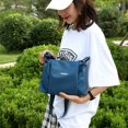 thumbnail image 4 of Bolso de hombro de nailon para mujer, de mano para mujer, cruzado con cremallera de gran capacidad, 4 of 5