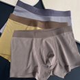 thumbnail image 1 of Loose Sports Trunk Briefs Men's Panties Modal Cotton Striped Boys Boxers Shorts Trendy Breathable Solid Color Latest Style Male, 1 of 5