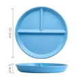 thumbnail image 1 of One person eating ceramic compartment plate dessert plate net red children's baby dinner plate onion ginger garlic multi-grid plate, 1 of 1