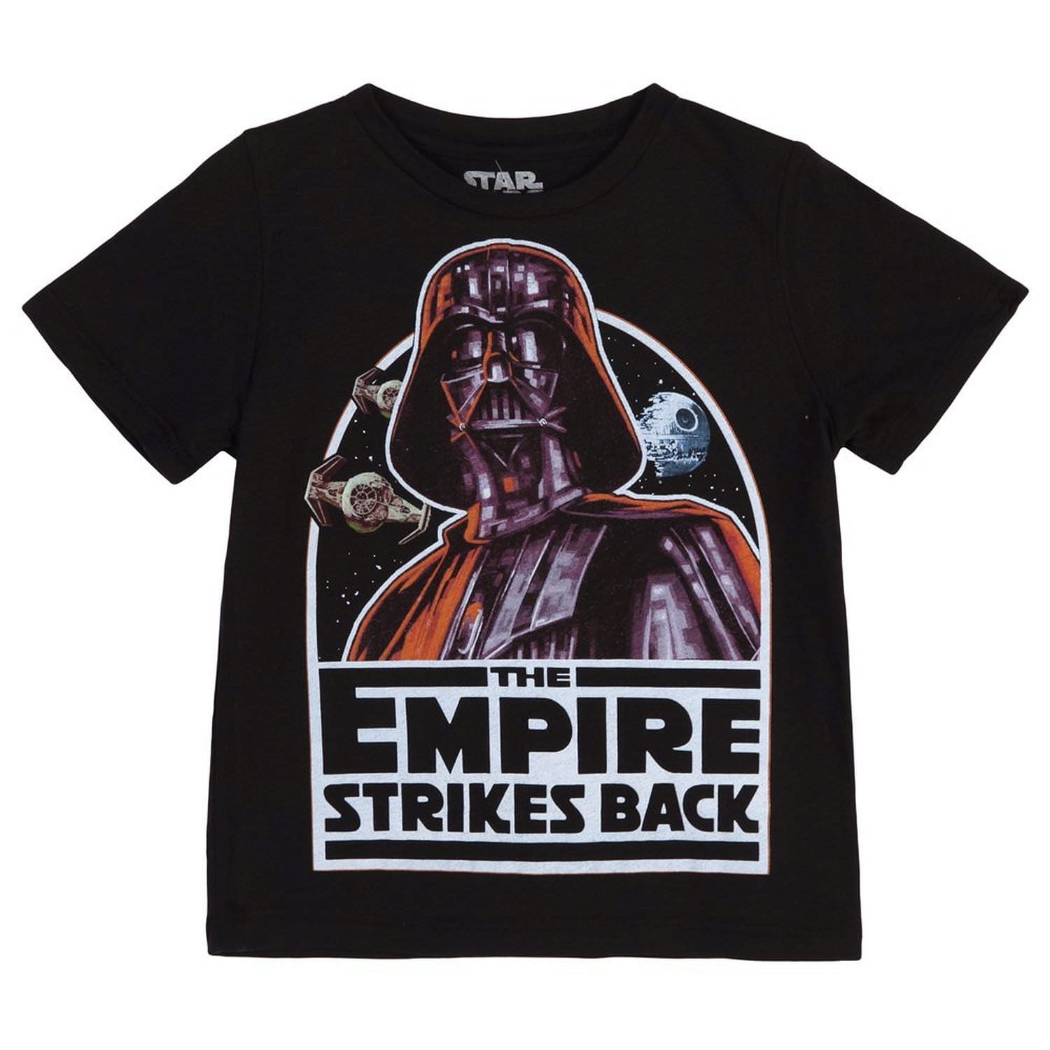 Star Wars The Empire Strikes Back Boys Black T-Shirt | 3T - Walmart.com