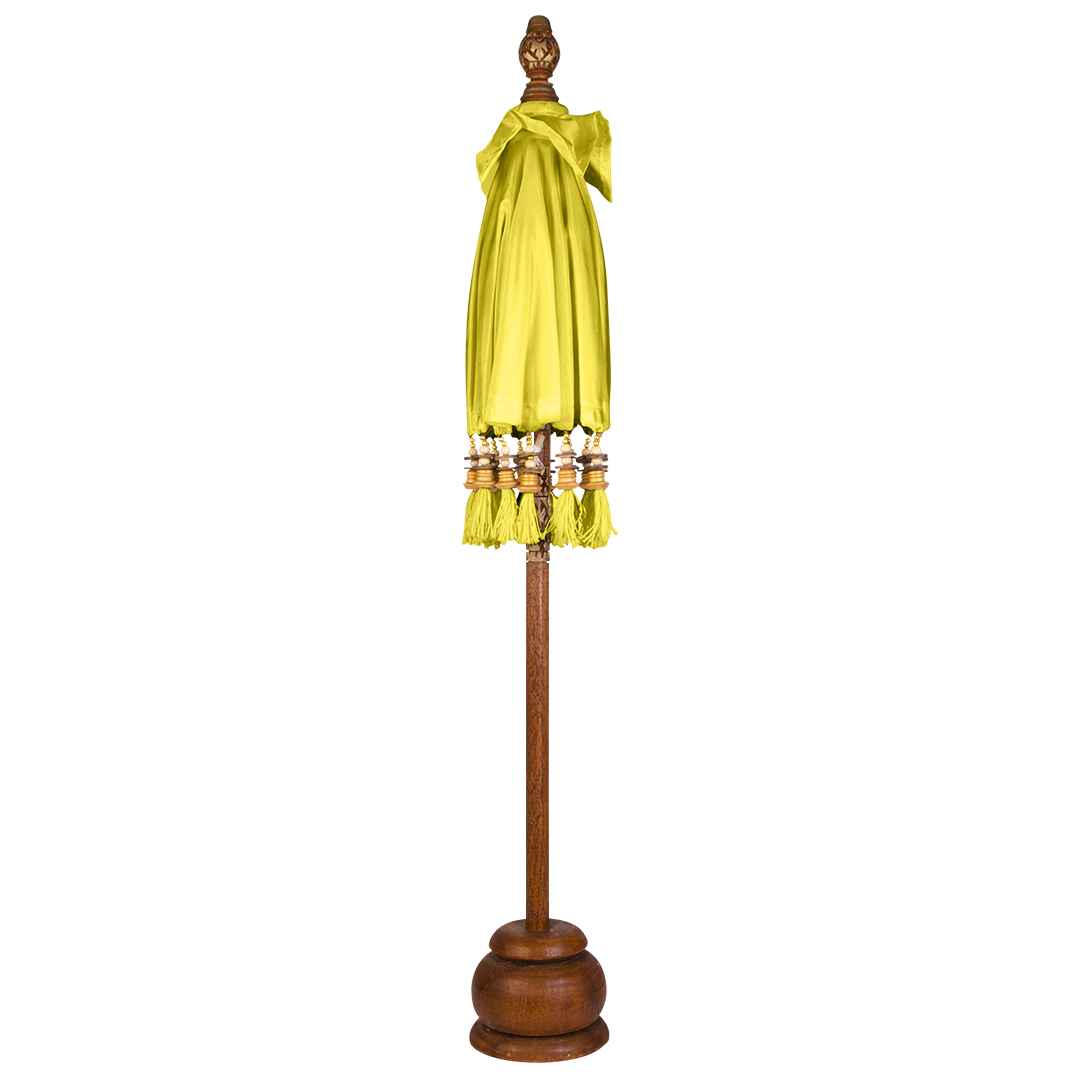 Koyal Wholesale 34" Bali Umbrella Stand Yellow Moroccan Style Free-Standing Home Decor