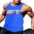 thumbnail image 3 of Summer Workout Tank Tops for Men with Sleeveless Design and Letter Print, 3 of 8