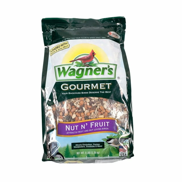 Wagner's 82072 Gourmet Nut & Fruit Wild Bird Food, 5 Pound (Pack of 1)