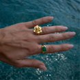 thumbnail image 6 of YIEMEEN Chic Camellia & Rose Detailing Floral Ring Elegant 18K Gold Plated Camellia Rose Rings for Collectors of Retro Jewelry, 6 of 9