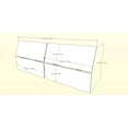 thumbnail image 5 of Cologne 2 Piece Queen Size Bedroom Set  Walnut and White, 5 of 5