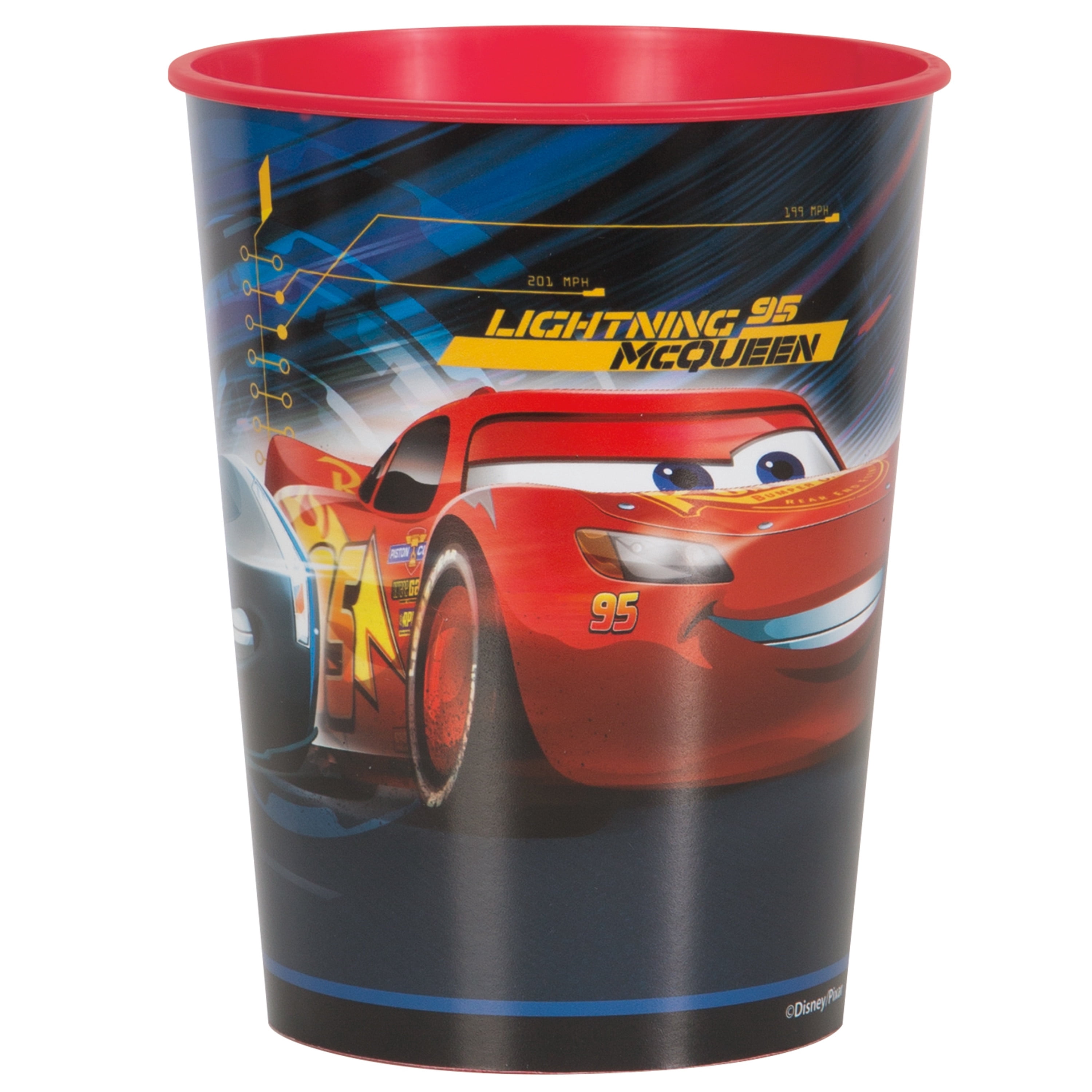 Disney Cars 4 Count 16oz Plastic Stadium Cup