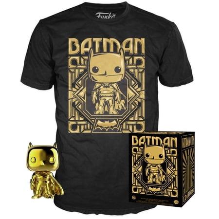 Funko DC Gold Batman Exclusive & Tee Size S