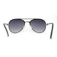 thumbnail image 4 of Womens Luxury Metal Deco Designer Rimless Pilots Sunglasses Gold Smoke, 4 of 4