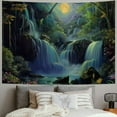 thumbnail image 2 of Chilfamy  Forest Tree Tapestry Wall Hanging Psychedelic Wall Tapestry Aesthetic Hippie Wall Decor Bohemian Wall Art Boho Home Decoration for Bedroom,Living Room,Dorm 40x30inch, 2 of 6