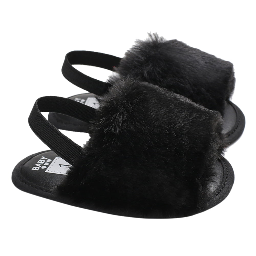fluffy sandals for toddlers