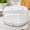 White, variant on Round Cake Carrier with Two-Sided Serving Tray, Portable Cake Stand and Box with Handle, Fits 10-Inch Cakes and Pies, 5-Section Cake Container, Aqua