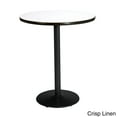 thumbnail image 3 of KFI Studios Mode 3' Round Bistro Table, Walnut, Black Base, 3 of 5