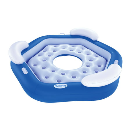 Bestway 3-Person Floating Water Island Lounge Raft With Open Bottom | (Best Way To Prepare For Surgery)
