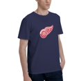 thumbnail image 2 of Detroit Red Wings Fashion Men'S Short Sleeve T-Shirt Navy Blue Small, 2 of 5