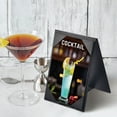 thumbnail image 4 of WeChef 20 pack 4"x6" Table Tent Restaurant Menu Holders Double-Sided A-Frame PU leather Drink Dessert for Bar Hotel, 4 of 9