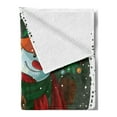 thumbnail image 2 of Snowman Soft Flannel Fleece Throw Blanket, Illustration of Christmas Carolers Singing Performing Winter Season Scenes, Cozy Plush for Indoor and Outdoor Use, 50" x 60", Multicolor, by Ambesonne, 2 of 5