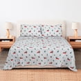 thumbnail image 2 of Sleepdown 100% Cotton Flannel Sheets King Size Bed Sheets Set with Deep Pockets, Brushed Flannel with Elastic Fitted Sheet Set, Soft & Cozy Sheets - 4 Piece Bedding and Pillowcase set - Truck & Tree, 2 of 9