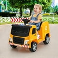 thumbnail image 4 of Gymax 12V Recycling Garbage Truck Electric Ride On Toy Remote w/Recycling Accessories Yellow, 4 of 10