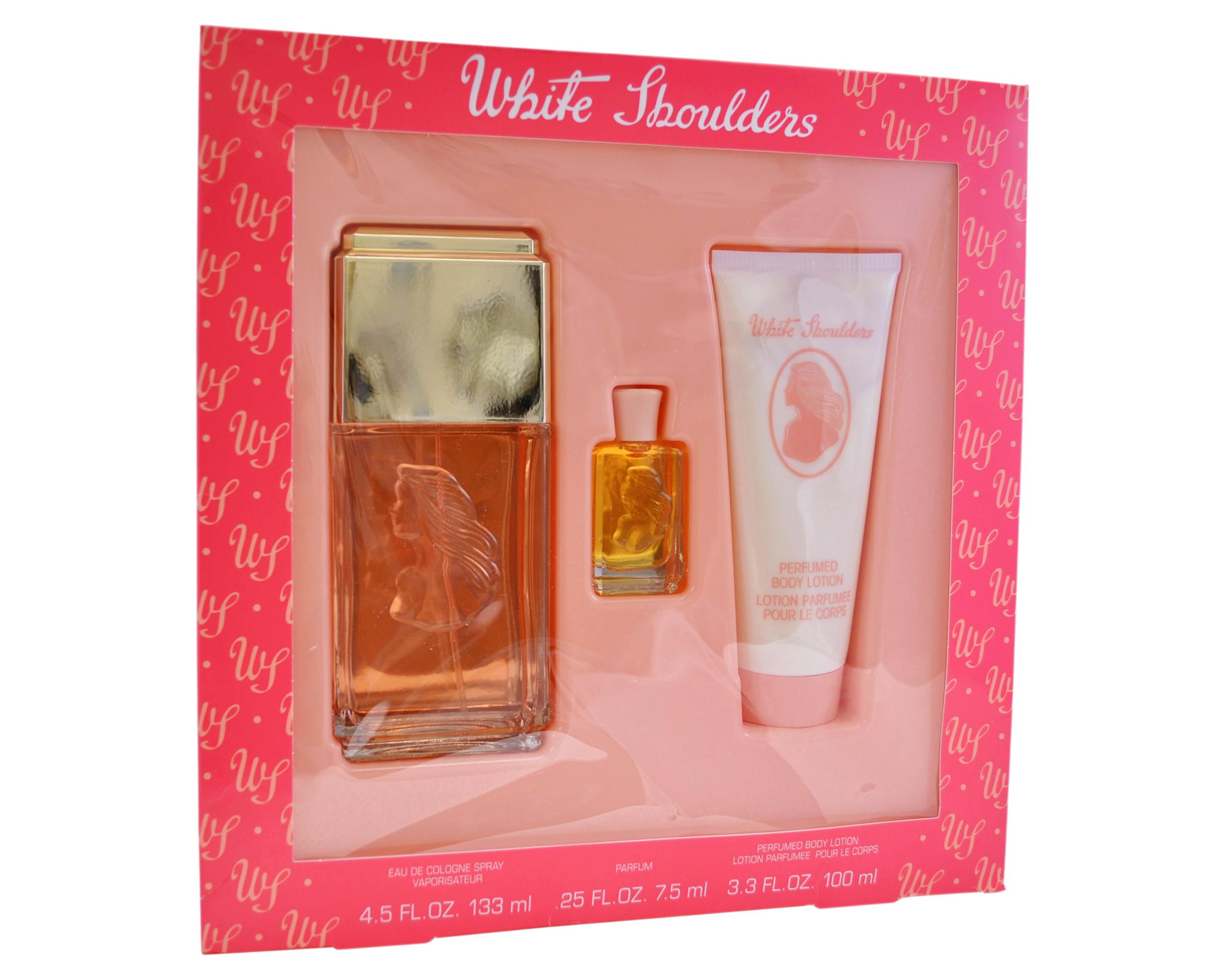 White Shoulders by Evyan for Women 3 pc Gift Set 4.5oz edc Spray, 3