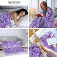 thumbnail image 2 of Butterfly Blanket Purple Butterflies Throw Blanket Ultra Soft Flannel Beautiful Butterfly Blanket Gifts for Adults Kids 80\\, 2 of 6