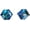 Bermuda Blue, variant on Seona Irene 4mm Cubic Cut Austrian Crystal Stud Earrings – Hypoallergenic Tarnish-Free Stainless Steel Jewelry for Women, Radiant Everyday Accessory – Crystal Clear