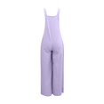 thumbnail image 3 of NECHOLOGY Combinaison Courte en Denim à Manches Courtes pour Femme, Violet, Taille g, 3 of 7