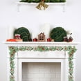 thumbnail image 7 of Christmas Garlans Artificial Eucalyptus Garland with Red Berries Pine Cones Faux Greenery Hanging Garlands Christmas Vine Table for Holiday Stairs Wall Fireplace Mantel Indoor Outdoor Decor (C), 7 of 7
