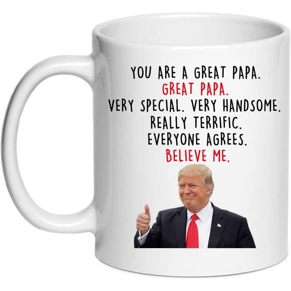 11 oz Donald Trump Dad Gift White Ceramic Coffee Mug