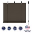 thumbnail image 3 of KeLiang Outdoor Shade Blinds Patio Roll Up Blackout Shades Exterior Privacy Screen for Pergola Balcony Porch Carport Deck Window, 6' W x 9' L Brown, 3 of 7