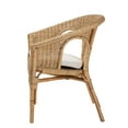 thumbnail image 4 of Baxton Studio Abbey Modern Bohemian Natural Brown Antique Rattan Dining Chair, 4 of 7
