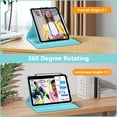 thumbnail image 4 of Funda giratoria Fintie para iPad 11" y 10,9" con soporte para Apple Pencil, 4 of 9