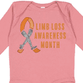 thumbnail image 4 of Inktastic Limb Loss Awareness Prosthetic Leg and Arm Orange Ribbon Boys or Girls Long Sleeve Baby Bodysuit, 4 of 5