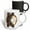 Multicolor, variant on 3drose, Coffee Beans and Donut Monogram Initial K, 11oz Mug