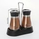 thumbnail image 5 of 2-Piece 4oz Salt Pepper Shakers Set with Stand, Glass Bottle & Stainless Steel Lid for Kitchen RV BBQ, 5 of 5