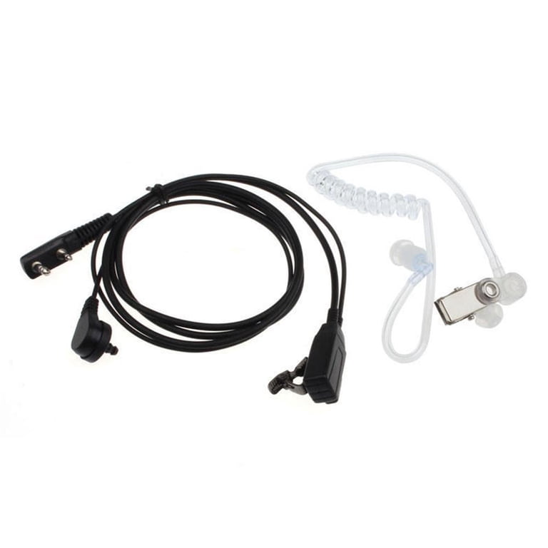 Auricolare Con Microfono Per Walkie Talkie Baofeng, Kenwood - Compatibile 2 Pin, In-ear, Con PTT A Mani Libere