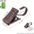thumbnail image 2 of Paquete de 100 clips para cortinas BIHRTC, acero inoxidable, 3,3 cm, 2 of 7