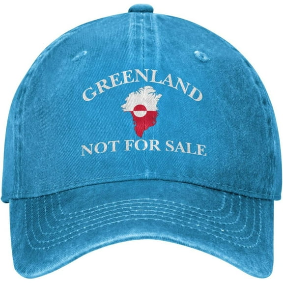 Greenland is Not for Sale Hats I Love Greenland Cap Denim Hat