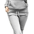 thumbnail image 5 of Sunisery 2Pcs Women's Jogger Casual Tracksuit Hoodie Sweatshirt + Pants Sets Sportswear, 5 of 6