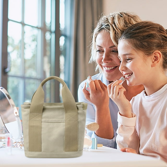 EGNMCR Organisateurs de Placard et Rangement, Malles de Rangement et Sac en Toile de Mode, Sac Fourre-Tout, Sac de Rangement, Sac à Main Multi-Poches, Sac à Poignée, Grande Capacité, Sac à Main Multi-Poches A Storage