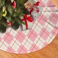 thumbnail image 2 of XMXY Halloween Christmas Tree Skirt, Rhombus Pink Abstract Geometric Holiday Party Indoor Decorations Ornaments, 48" Inch, 2 of 9