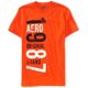 thumbnail image 1 of Aeropostale Mens Original 1987 Weathered Graphic T-Shirt, naranja, pequeño Aeropostale Camiseta gráfica, 1 of 1