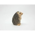 thumbnail image 3 of PURELY- Hedgehog Figurine Statue Garden Decoration Miniature Wood Forest Art Carve Small, 3 of 6